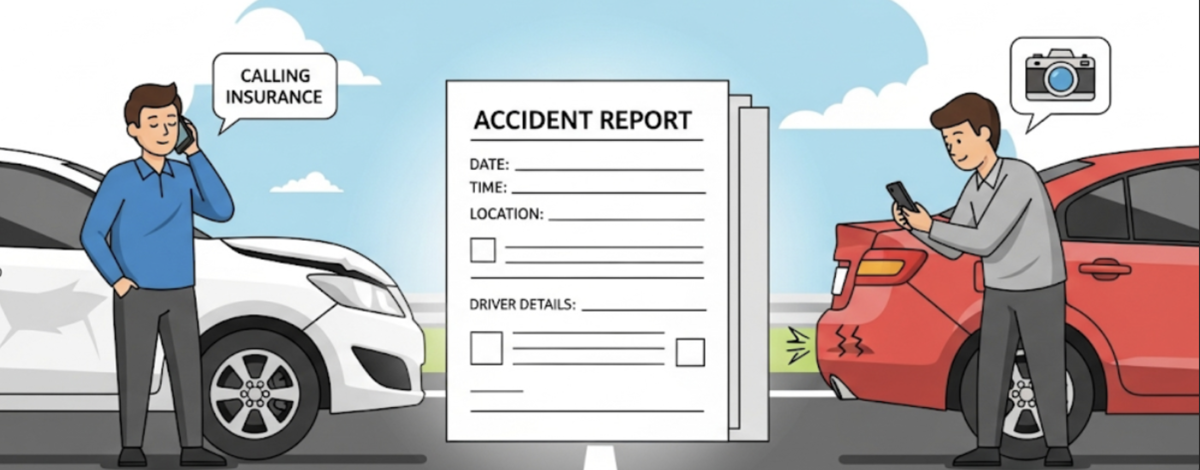 Trafik Kazası Sonrası Yapılması Gerekenler: Adım Adım Sakin Kalma ve Kaza Tespit Tutanağı Doldurma Rehberi