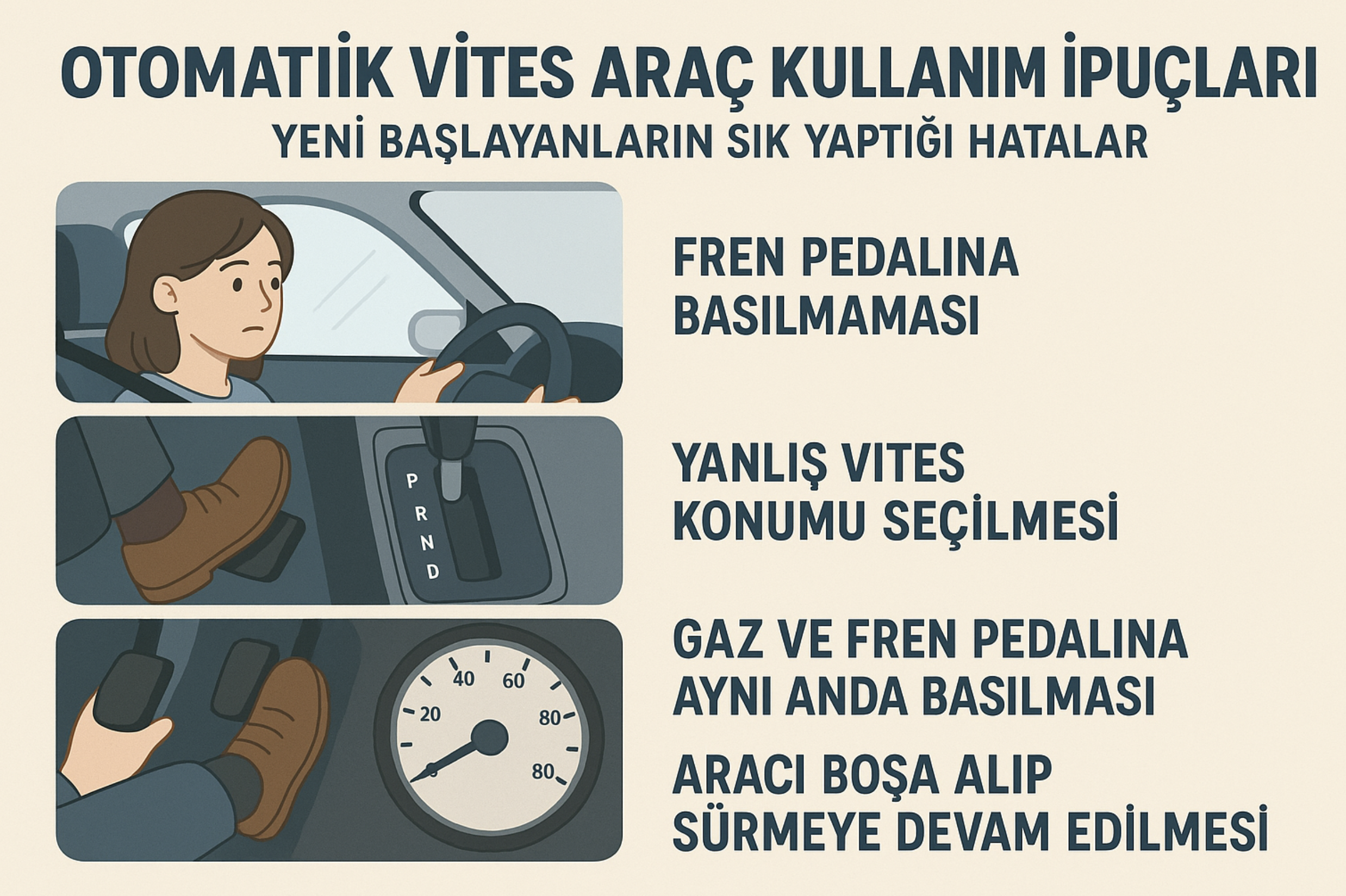 Otomatik vites kullanım ipuçları 2