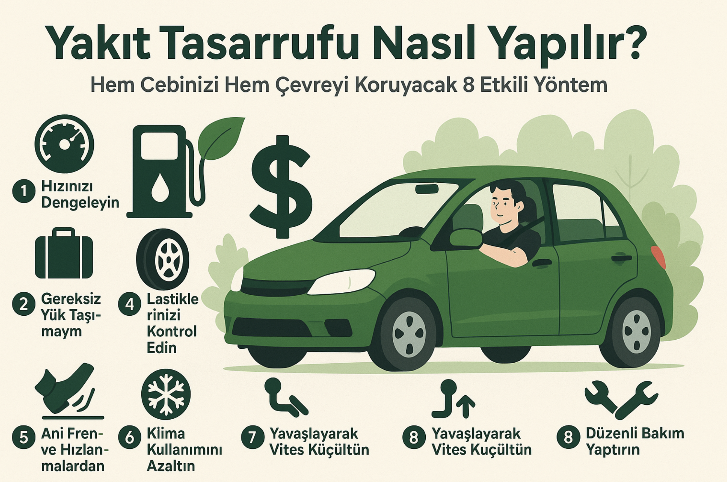 Yakıt tasarrufu yöntemleri görsel 1
